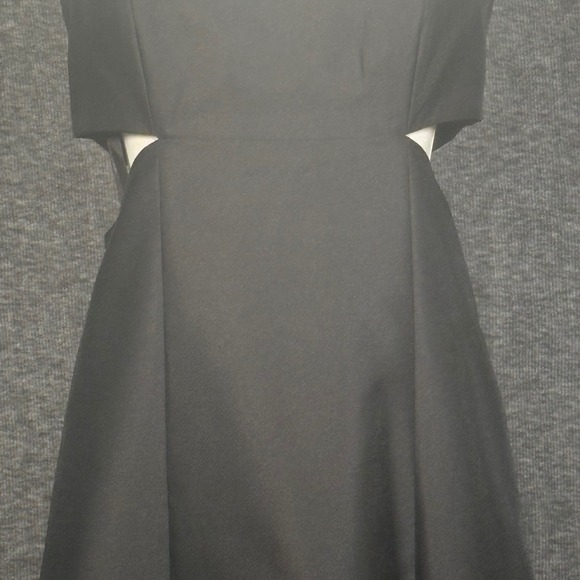 Alfred Sung Black Cutout Back Maxi Gown Formal Evening Dress Size 4 - Picture 3 of 13